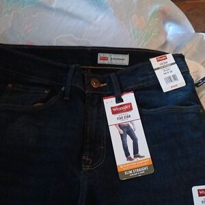 Wrangler Jeans slim straight,size 30×32, color dark blue